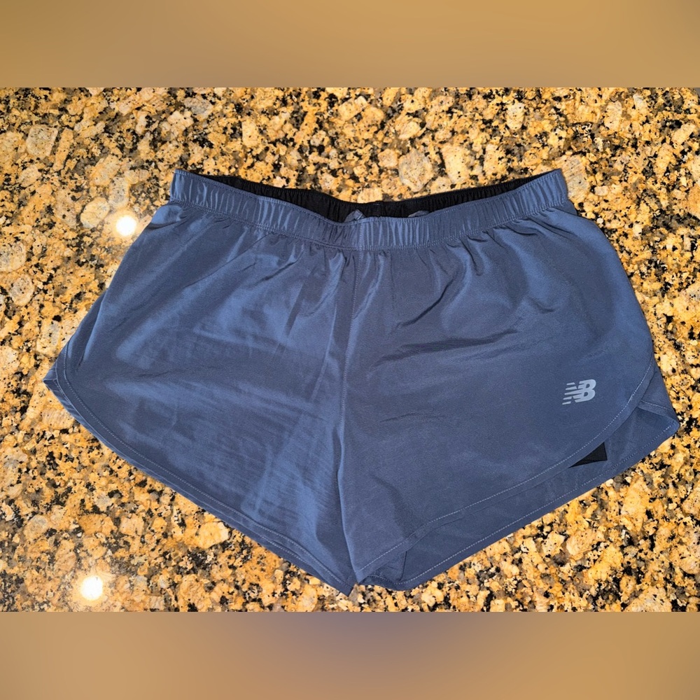 Women’s Grey New Balance Shorts W/ Biker Shorts Built In